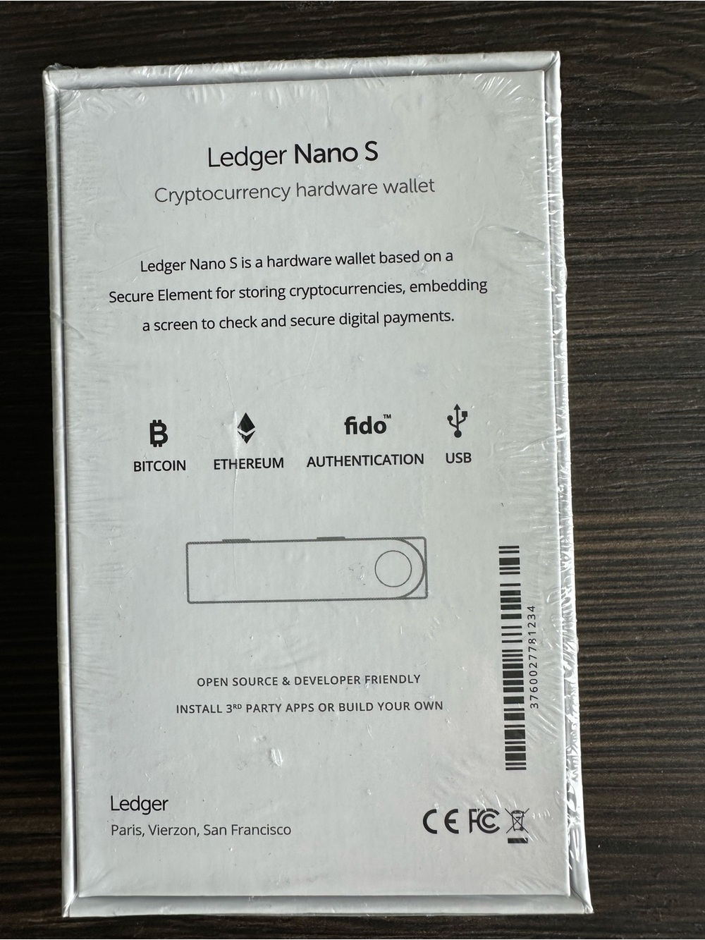 NEW Sealed Ledger Nano S Cryptocurrency Hardware Wallet Bitcoin Ethereum - Picture 2 of 3